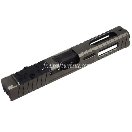 5KU CNC Aluminum 9INE RMR Ready Canon Glissière Set Convient pour WE Tokyo Marui G17 Gen3 Série GBB Pistolet Airsoft