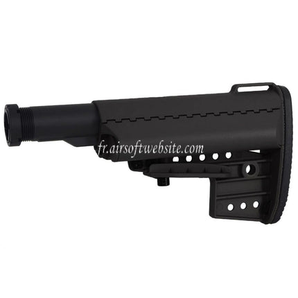 CYMA VLT Clubfoot 5-Positions Rétractable Crosse avec tube tampon Convient pour M4 M16 Série AEG Fusils Airsoft