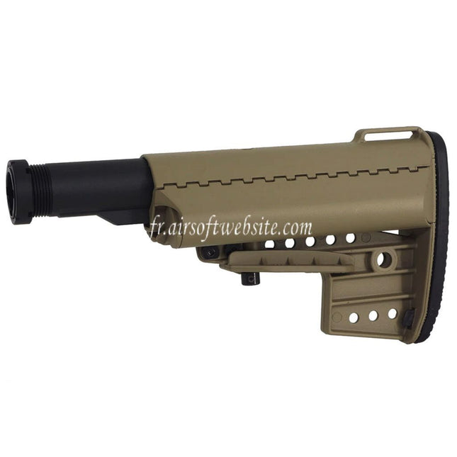 CYMA VLT Clubfoot 5-Positions Rétractable Crosse avec tube tampon Convient pour M4 M16 Série AEG Fusils Airsoft