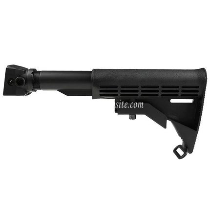 CYMA LE Style 6-Positions Rétractable Crosse avec adaptateur Sangle QD tube tampon Convient pour AK Série AEG Fusils Airsoft Noir