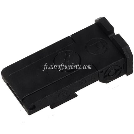 5KU CNC Aluminum Bo-Mar Style Hausse Convient pour WE (WE-TECH) Tokyo Marui Hi-Capa Série GBB Pistolet Airsoft