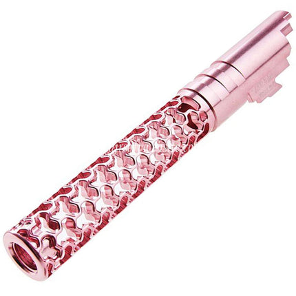 Dr. Black CNC 6063 Aluminum 5 Pouces 125mm Geom Style Canon Extérieur +11mm CW sens horaire Convient pour Armorer Works AW WE-TECH Tokyo Marui Hi-Capa 5.1 Série GBB Pistolet Airsoft