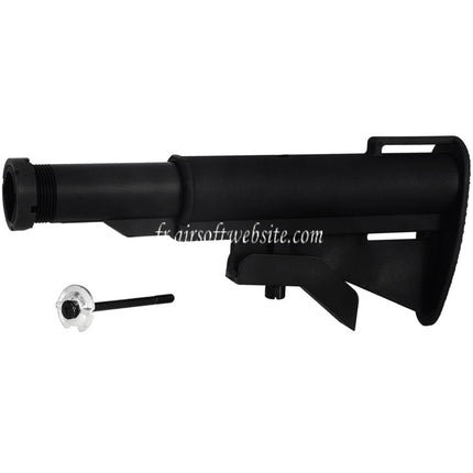 CYMA M733 Style Rétractable Crosse avec 2-Positions Tube Convient pour M4 M16 Série AEG Fusil Airsoft Noir