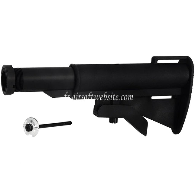 CYMA M733 Style Rétractable Crosse avec 2-Positions Tube Convient pour M4 M16 Série AEG Fusil Airsoft Noir