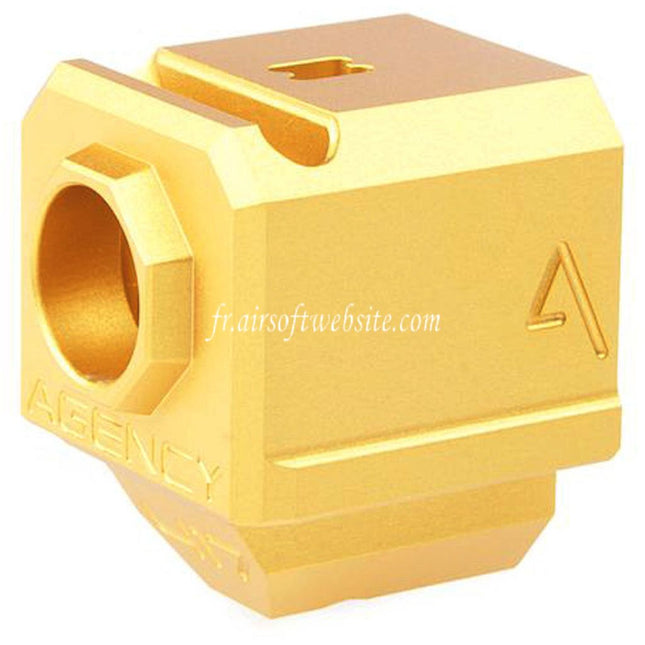 RWA Agency Arms 417 Port unique Compensateur -14mm CCW sens antihoraire Filetage Convient pour G-Série GBB Pistolets Airsoft