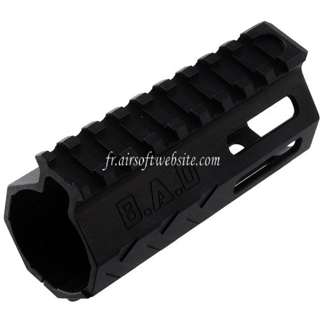 BAD Workhorse CNC Aluminum 4 Pouces Free Float M-LOK Rail de Garde-Main Convient pour VFC AR M4 Série GBB Fusil Airsoft Noir