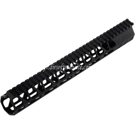 BAD Workhorse CNC Aluminum 13.5 Pouces Free Float M-LOK Rail de Garde-Main Convient pour VFC AR M4 Série GBB Fusil Airsoft Noir