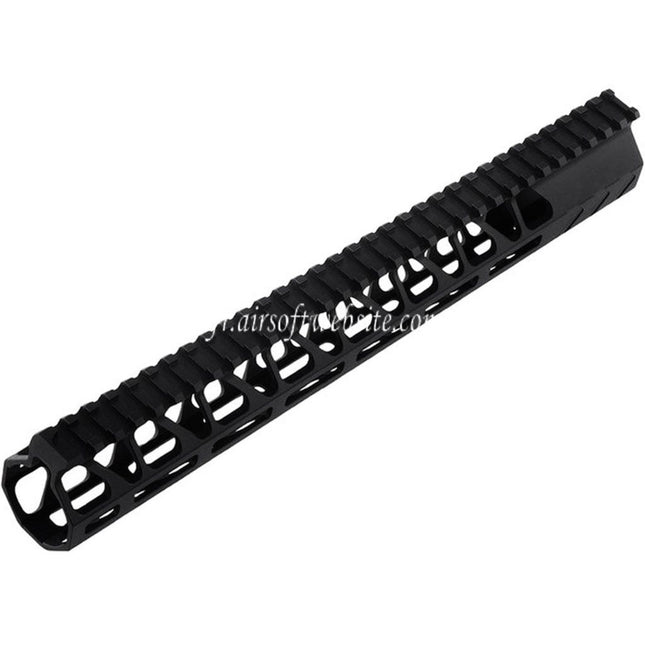 BAD Workhorse CNC Aluminum 13.5 Pouces Free Float M-LOK Rail de Garde-Main Convient pour VFC AR M4 Série GBB Fusil Airsoft Noir
