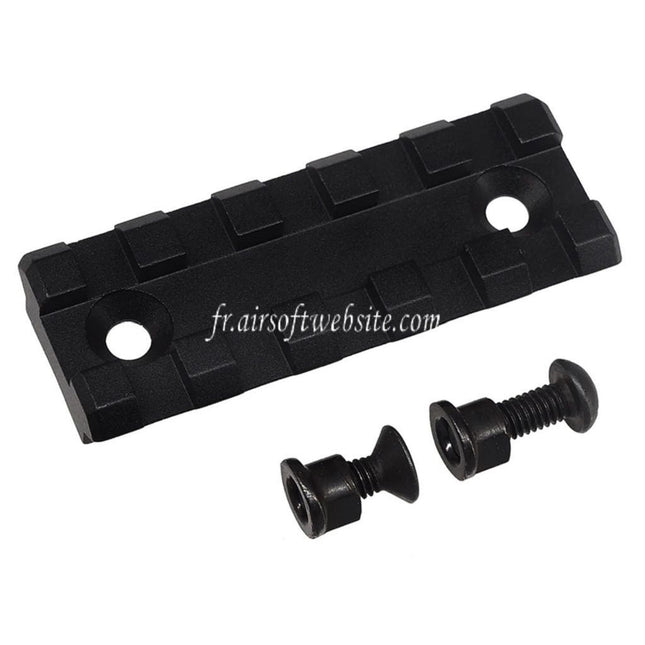 5KU 5-Slots Aluminum Rail Section Convient pour AK Vezhlivyy Strelok VS Style Keymod Garde-Main System Noir