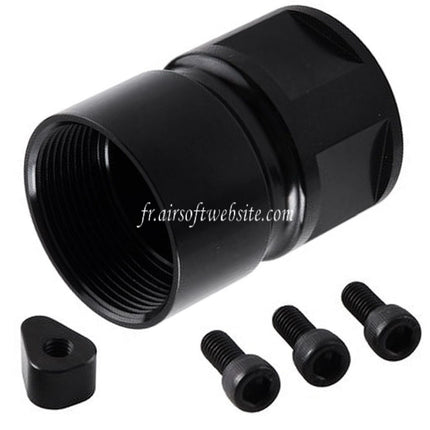 BAD Workhorse CNC Aluminum 15 Pouces Free Float M-LOK Rail de Garde-Main Convient pour VFC AR M4 Série GBB Fusil Airsoft Noir