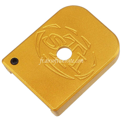 5KU Aluminum STI Style Skinny Chargeur Base Plaque Convient pour WE (WE-TECH) Tokyo Marui Hi-Capa Série GBB Pistolet Chargeur