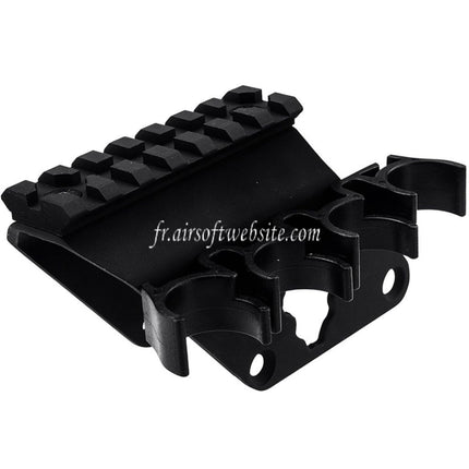 APS 7-Slots 20mm Top Rail Visée Montage avec 4x Cartouche Collecteur Sac Convient pour APS CAM870 Série Shotgun Airsoft
