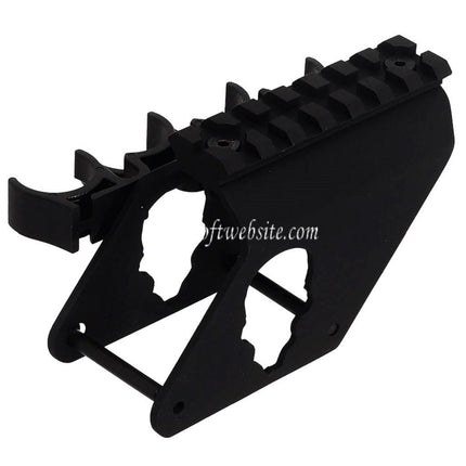 APS 7-Slots 20mm Top Rail Visée Montage avec 4x Cartouche Collecteur Sac Convient pour APS CAM870 Série Shotgun Airsoft