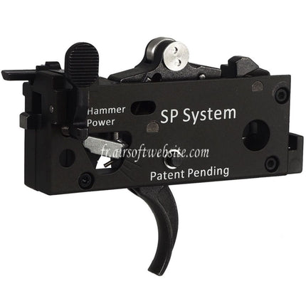CYMA CGS Déclencheur léger amélioré et réglable Complète Gâchette Boîte Convient pour CYMA CGS M4 Série GBB Fusils Airsoft Noir