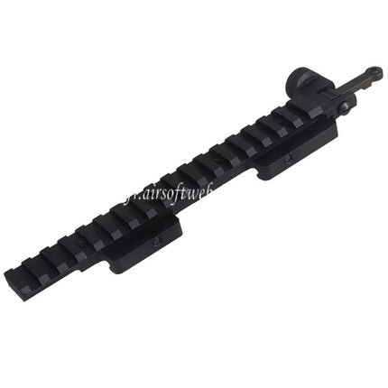 CYMA CGS KAC Style 556 viseur rabattable Étendu Haut Rail lunette montagne Set Convient pour 20mm picatinny Rail