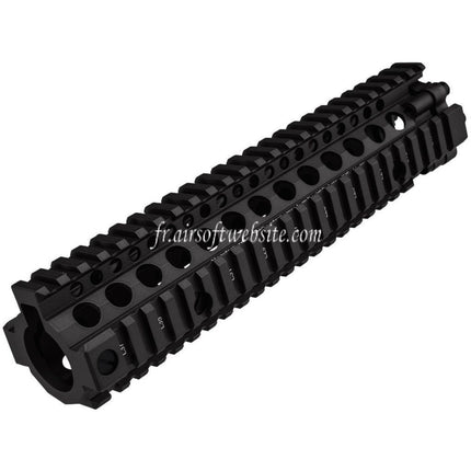 CYMA 241mm Aluminum MK18 Style RAS Rail de garde-main Convient pour M4 M16 Série AEG Fusils Airsoft Noir
