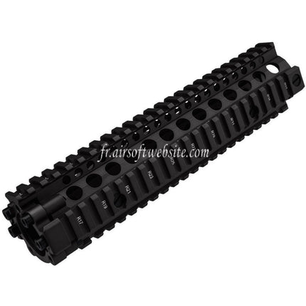 CYMA 241mm Aluminum MK18 Style RAS Rail de garde-main Convient pour M4 M16 Série AEG Fusils Airsoft Noir