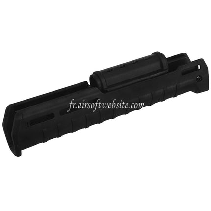 CYMA 297mm Polymère ZHUKOV Style AKM M-LOK Haut Bas Garde-main Système Convient pour CYMA CM077 AK Zhukov Série AEG Fusils Airsoft Noir