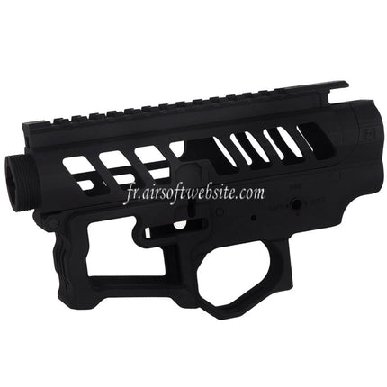 APS UDR-15-3G Haut Bas Métal Boîtier Convient pour EMG F1 Firearms APS M4 M16 Série AEG Fusils Airsoft Noir
