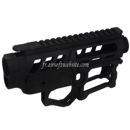 APS UDR-15-3G Haut Bas Métal Boîtier Convient pour EMG F1 Firearms APS M4 M16 Série AEG Fusils Airsoft Noir