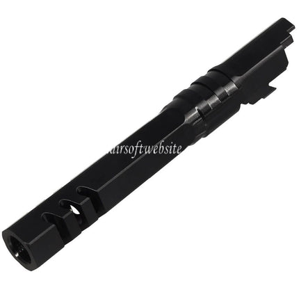 5KU 5 Pouces Acier inoxydable Hexagon Canon Extérieur +11mm CW Fileté sens horaire Convient pour Armorer Works WE (WE-TECH) Tokyo Marui Hi-Capa 5.1 Série GBB Pistolets Airsoft