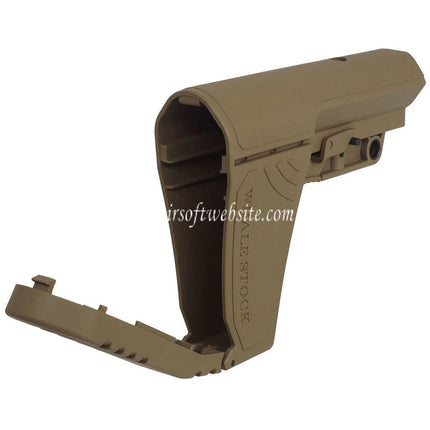 CYMA Grand espace de Stockage Longue WHALE Réglable Crosse Convient pour M4 M16 Série AEG Fusils Airsoft