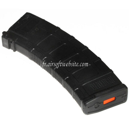 WELL PRO 24 Billes Polymère PMAG Co2 Chargeur Convient pour Well / WE G74A AK74 Série GBB Fusils Airsoft Noir