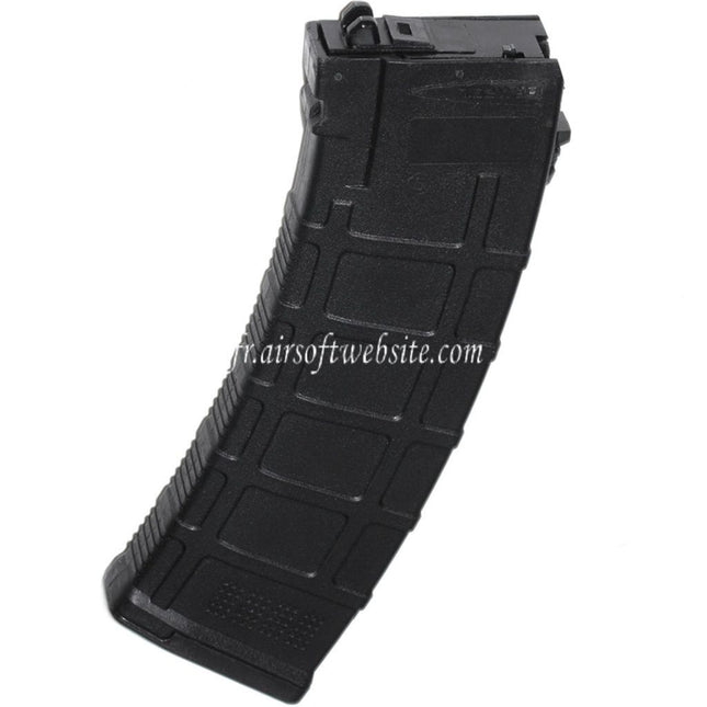 WELL PRO 24 Billes Polymère PMAG Gaz Chargeur Convient pour Well / WE G74A AK74 Série GBB Fusils Airsoft Noir