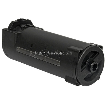 WELL PRO 1200 Billes Polymère Chargeur Convient pour WE23 Série AEG Minigun Airsoft Noir