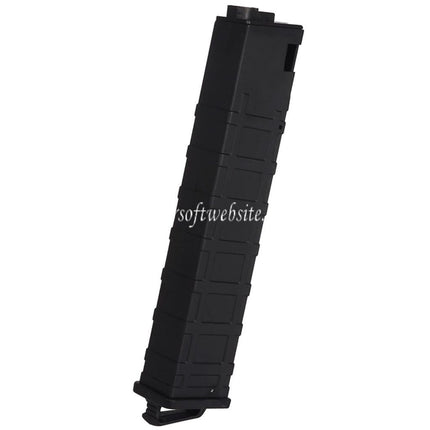 WELL PRO 90 Billes Mid-Cap Chargeur Convient pour WELL PRO / Classic Army / CYMA / G&P / Golden Eagle / JG / SRC / Tokyo Marui MP5 Série AEG Fusils Airsoft Noir