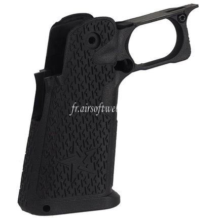 ARMY ARMAMENT Taille Reelle Texturee Poignee Convient pour R611 R612 R613 R615 2011 Staccato P Hi-Capa Serie GBB Pistolets Noir