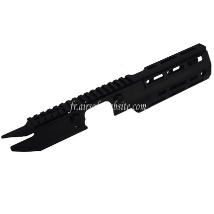 5KU 350mm Monolithic M-LOK Garde-Main Rail Système Set Convient pour Tokyo Marui Next Gen. MP5 AEG / VFC MP5 GBB Fusils Airsoft Noir