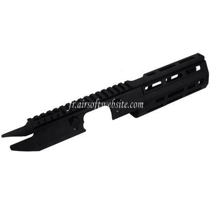 5KU CNC Aluminum 350mm M-LOK Garde-Main Rail Système avec Chargement Poignée Convient pour CYMA M5 MP5K PDW Série AEG Fusils Airsoft Noir
