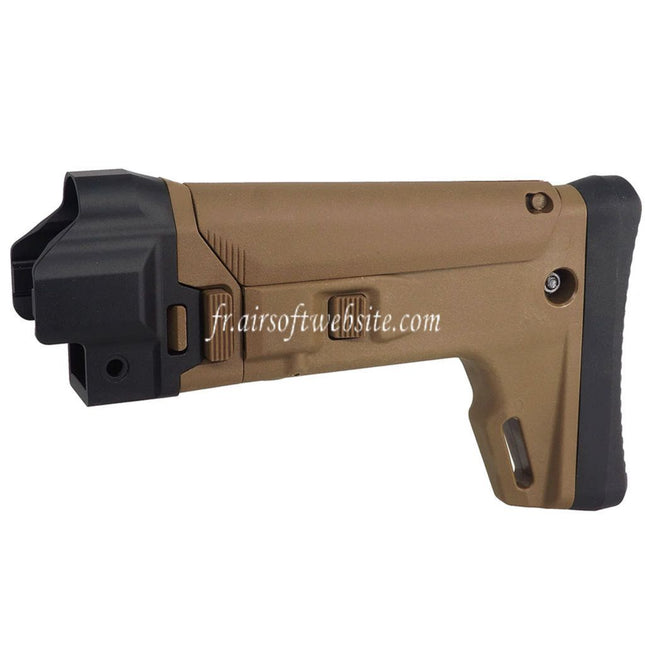 5KU ACR Style 7-Positions Pliage latéral Rétractable Crosse Convient pour CYMA MP5 Série AEG Fusils Airsoft