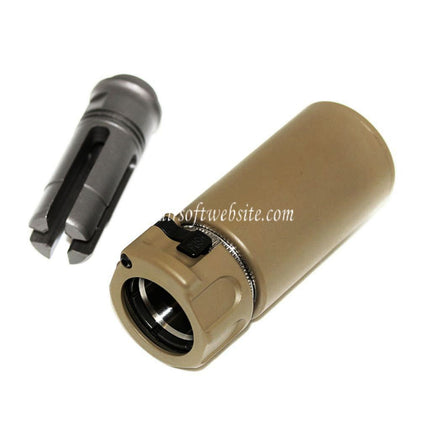 E&C 94mm Warden QD Détachement rapide Silencieux avec Filetage -14mm CCW sens antihoraire Cache-Flamme