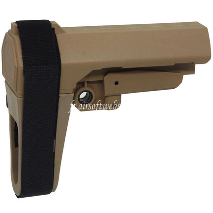 DOUBLE BELL Minimalist SBA3 Crosse de stabilisation Convient pour AR M4 M16 Série AEG Fusils Airsoft