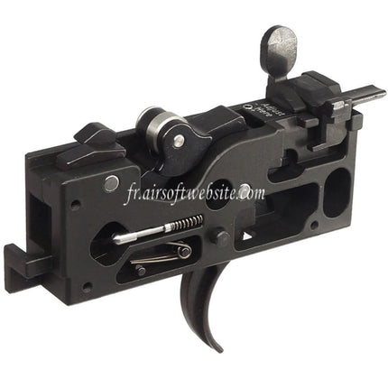 CYMA CNC Acier inoxydable Culasse avec Réglable Boîte de Gâchette Convient pour CGS AR M4 Série GBB Fusils Airsoft