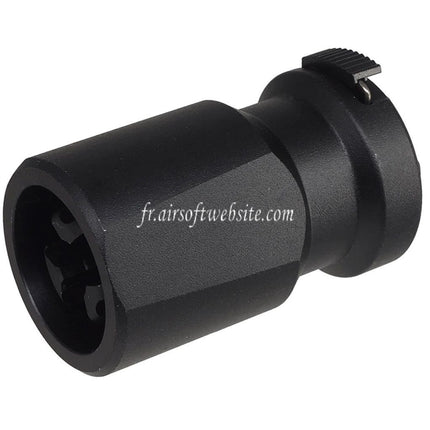 E&C Blackout 51T 3-Broches Frein de Bouche avec Deflecteur de Souffle Convient pour -14mm CCW sens antihoraire Filetage