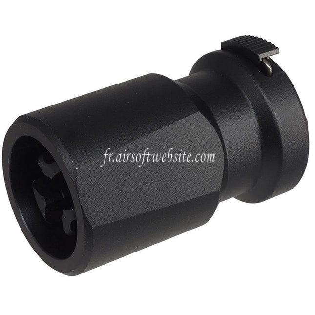 E&C Blackout 51T 3-Broches Frein de Bouche avec Deflecteur de Souffle Convient pour -14mm CCW sens antihoraire Filetage