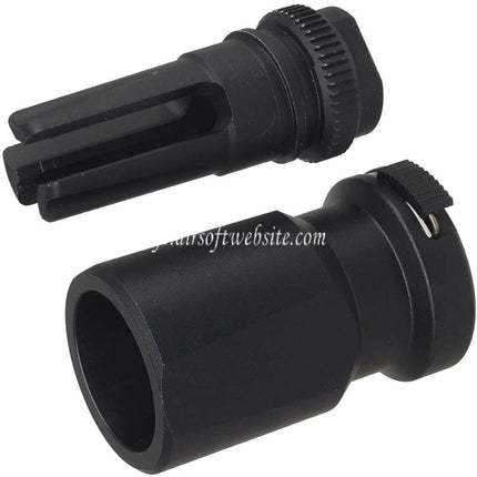 E&C Blackout 51T 3-Broches Frein de Bouche avec Deflecteur de Souffle Convient pour -14mm CCW sens antihoraire Filetage