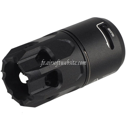E&C King Comp Frein de Bouche avec Deflecteur de Souffle QD Oppressor Convient pour -14mm CCW sens antihoraire Filetage