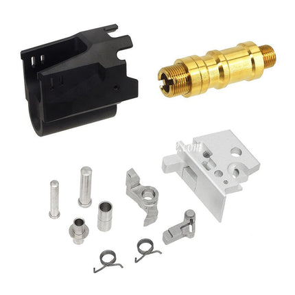 5KU CNC Aluminum Matrix Style Canon Extérieur Milieu Châssis Glissière Set Convient pour Tokyo Marui Hi-Capa Série GBB Pistolet Airsoft