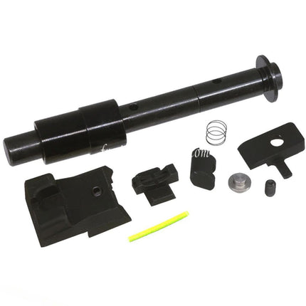 Bomber Airsoft CNC Aluminum Staccato-P 9mm 4.15 Style Canon Glissière Milieu Châssis Kit Set Convient pour Tokyo Marui Hi-Capa Série GBB Pistolets Noir