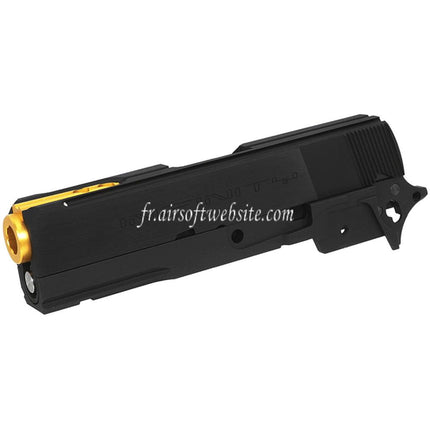 Bomber Airsoft CNC Aluminum SVI Infinity Tiki Style Canon Glissière Milieu Châssis Kit Set Shiny Convient pour Tokyo Marui Hi-Capa 5.1 Série GBB Pistolets