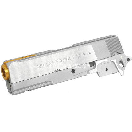 Bomber Airsoft CNC Aluminum SVI Infinity Tiki Style Canon Glissière Milieu Châssis Kit Set Shiny Convient pour Tokyo Marui Hi-Capa 5.1 Série GBB Pistolets