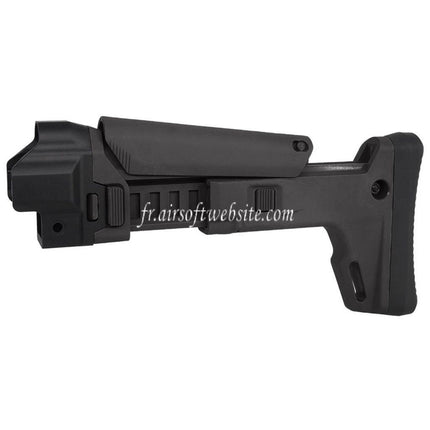 5KU ACR Style 7-Positions Pliage latéral Rétractable Crosse Convient pour Tokyo Marui Next Gen MP5 Série AEG Fusils Airsoft