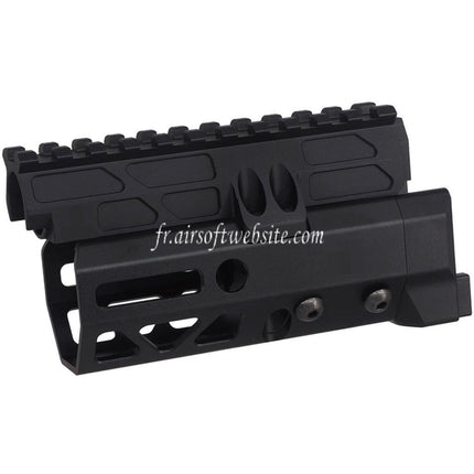 5KU 4.7 Pouces MMS Style M-Lok Garde-Main Rail Système Convient pour CYMA D-BOYS AKS-74U Série AEG Fusils Airsoft Noir