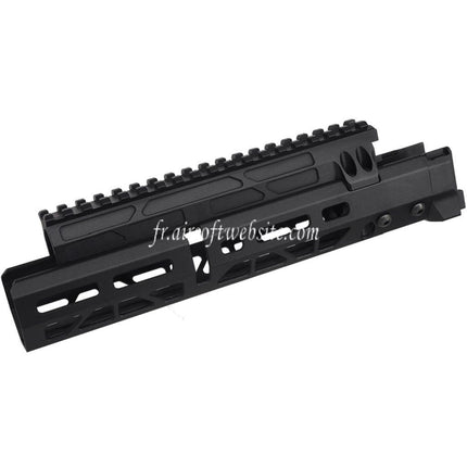 5KU 10.1 Pouces MMS Style M-Lok Garde-Main Rail Système Convient pour Tokyo Marui AKM Série GBB Fusils Airsoft Noir