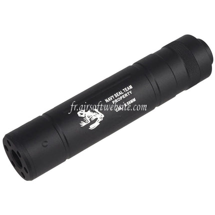 CYMA 145mm x 30mm Navy Seal Style Silencieux Convient pour -14mm CCW sens antihoraire Filetage