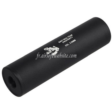 CYMA 128mm x 35mm Navy Seal Style Silencieux Convient pour -14mm CCW sens antihoraire / +14mm CW sens horaire Filetage